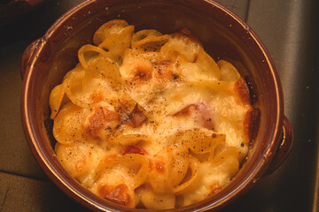 Baked Orecchiette Pasta With Caciocavallo Cheese And Tomatoes