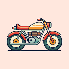 Fototapeta premium vector illustration of a motorcycle