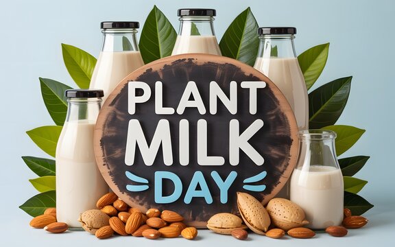 Celebrate plant milk day with healthy dairy alternatives and nuts