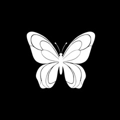 Butterfly icon vector