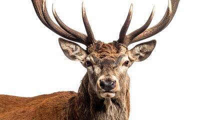Fototapeta premium Close-up of a stag's head
