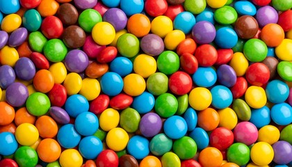 Colorful round candies