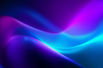 Ultra-detailed neon abstract gradient background with flowing smooth curves in blue, purple and magenta tones, high-resolution vibrant digital texture for modern design and presentations