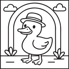 Cozy Moments Bold Line Coloring Page – Relaxing Hygge-Inspired Illustration