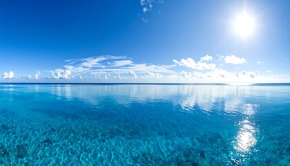 Serene ocean horizon