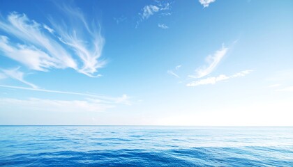 Serene sky and ocean