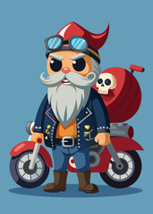skull a young man riding a motorcycle