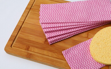 Towels, napkins for washing kitchen tables and dishes.