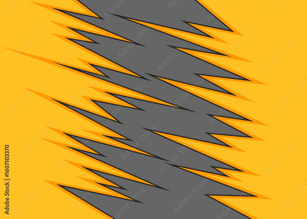 Aufkleber Simple background with exploding jagged zigzag pattern and with some copy space area