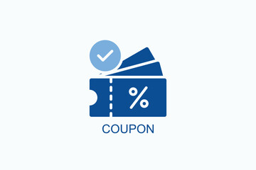 Coupon Icon Or Logo Isolated Vector Illustration
