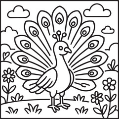 Cozy Moments Bold Line Coloring Page – Relaxing Hygge-Inspired Illustration