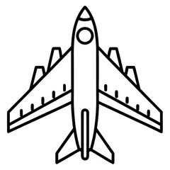 AirPlan line art vector