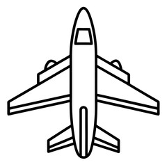 AirPlan line art vector