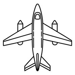 AirPlan line art vector