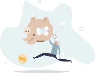 Poor retiree old man, broke losing all pension or retirement funds,human life.