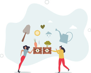 Organic farming as grow food with sustainable method .human life