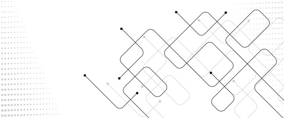 Vector abstract technology on white background, Digital technology futuristic internet network speed connection white background,