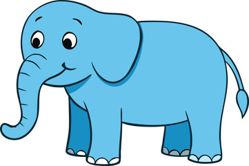 elephant watercolor full body