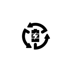 Recharge icon, Fully Charged Battery Icon