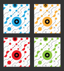 Line Art Figures and Shapes Hi Tech Technology and Connection Modern Background. Graphic design elements and resources vector art