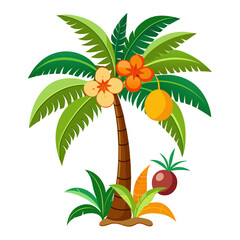 vector illustration of palm tree
