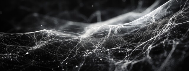 Abstract spiderweb-like network