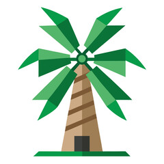 wind turbine on a white background