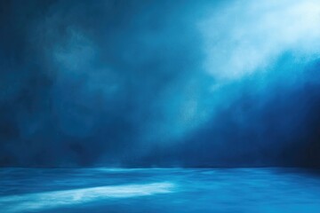 Deep blue smoky studio backdrop