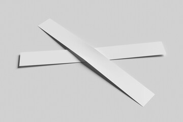 Blank ticket wristband mockup