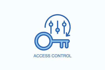Access Control Icon Or Logo Isolated Vector Illustration