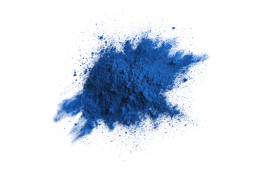 Abstract blue splatter on black background