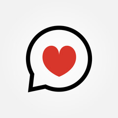 Love and affection icon symbol illustration vector eps10 logo template design 