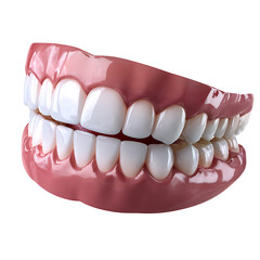 Obraz premium Realistic Human Teeth and Gums on 3D Model with High Detail for Dental Education