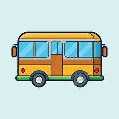vector illustration of a bus