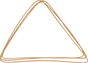 Doodle elegant frame decoration for wedding, birthday party. Golden elegant minimal border 