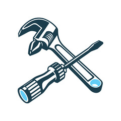 Wrench and Screwdriver Icon - Handyman Tools Wrench and Screwdriver general handyman
