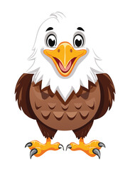 Joyful Eagle with a Bright Happy Smile