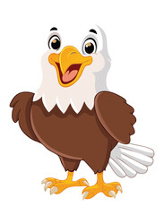 Happy Eagle with a Gentle Smile