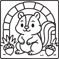 Cozy Moments Bold Line Coloring Page – Relaxing Hygge-Inspired Illustration