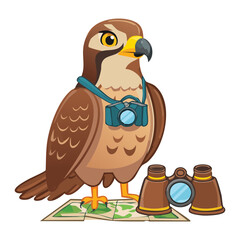 Explorer Bird with Camera for Photography