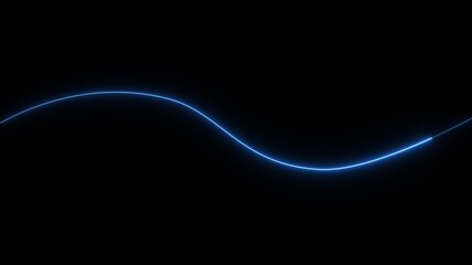 Abstract colorful neon lights animated on a black background. Movement of neon diagonal lines or glowing light stripes. seamless neon light line technology motion background. - Powered by Adobe