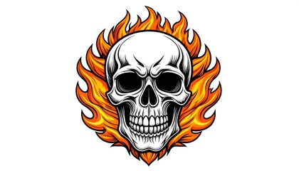 Skull engulfed in flames (4)