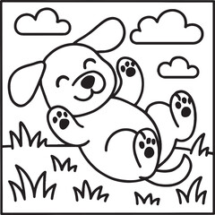 Cozy Moments Bold Line Coloring Page – Relaxing Hygge-Inspired Illustration