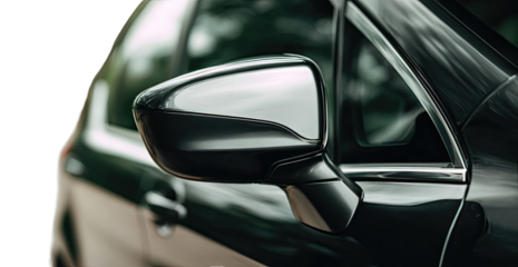 Close-up car side mirror