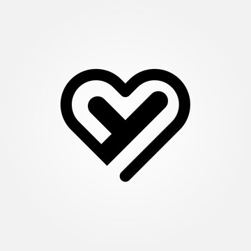 Love and affection icon symbol illustration vector eps10 logo template design 