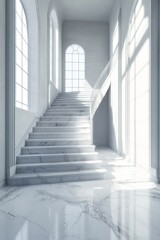 Obraz premium Intricate Marble Staircase