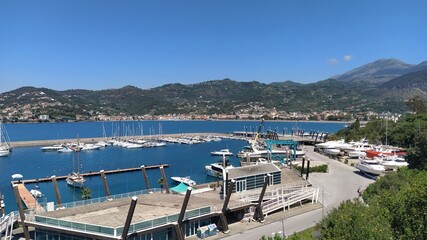 Naklejka premium Sapri town in Salerno, Campania. Italy