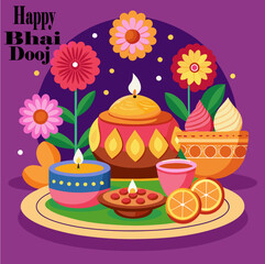 Happy Bhai Dooj  template Art & Illustration