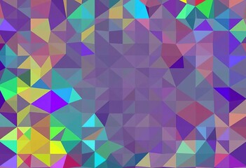 Vibrant geometric mosaic background ideal for certificate design,  colorful design,  art
