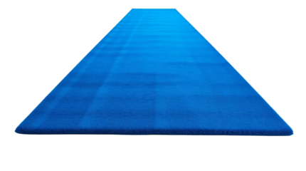 Blue carpet isolated on transparent background